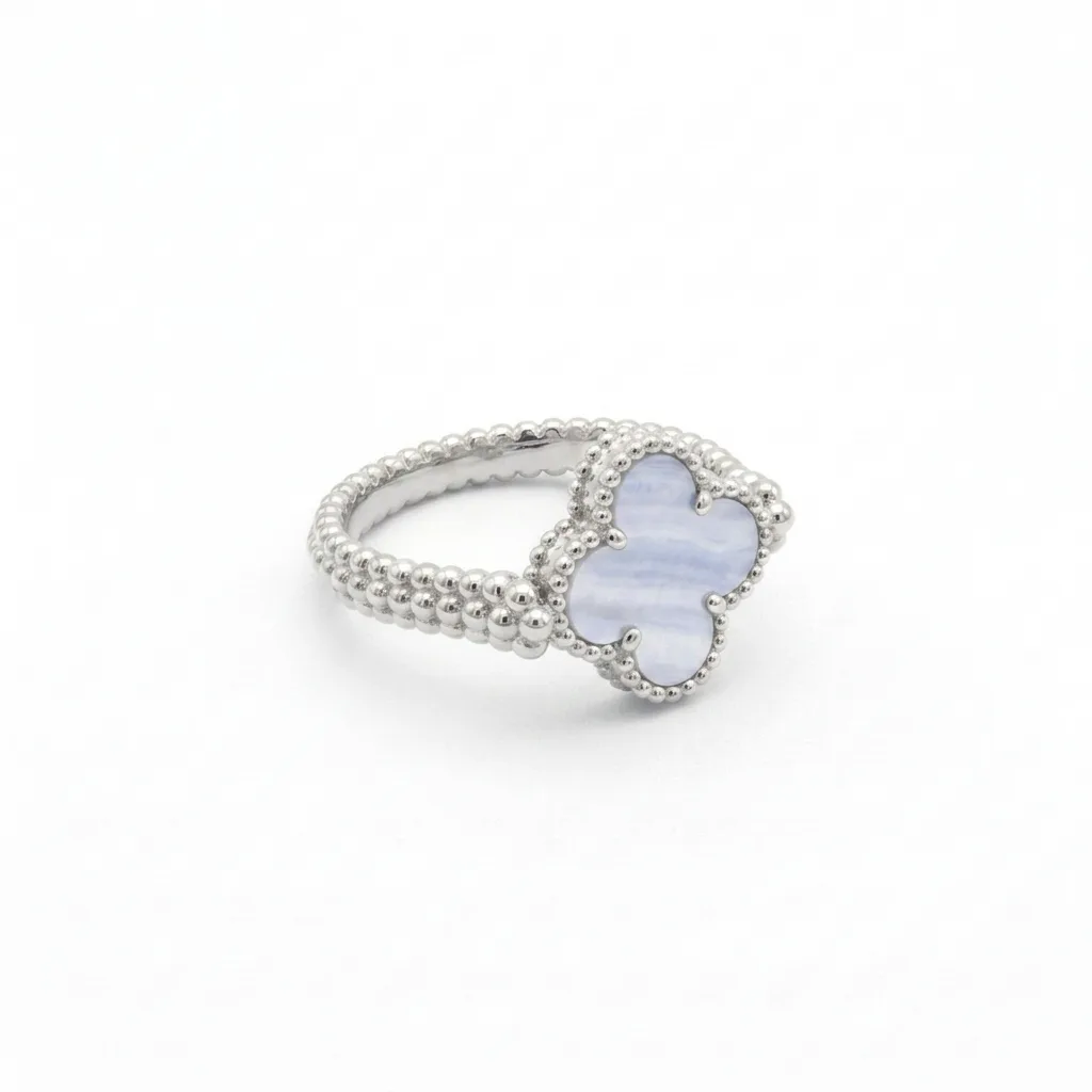 White Gold Reversible vc Ring