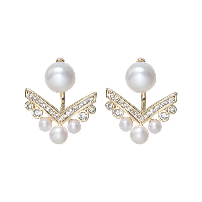 Claudia Gigi Pearl Earrings (gold & silver)