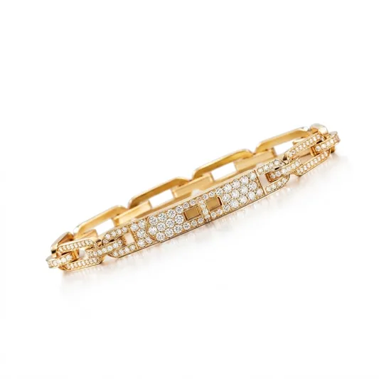 Classy Hemes Full Diamanté Chain ( in gold, silver & rose gold )