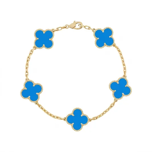 Ocean Blue Lindsay Bracelet (gold or silver) (diamanté & plain)