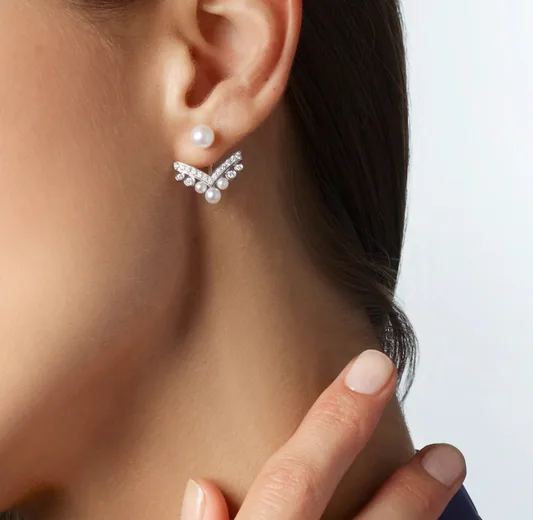 Claudia Gigi Pearl Earrings (gold & silver)