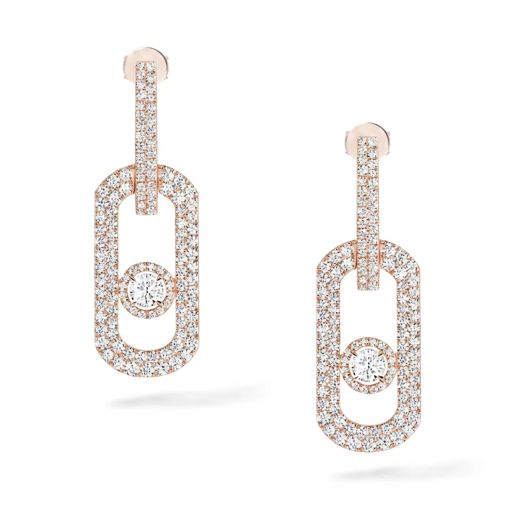 Molly Diamanté Earrings (in gold & silver)