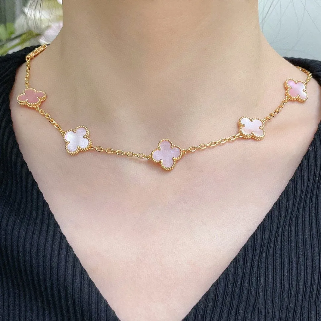 Multi Clover VC Necklace (other colours)