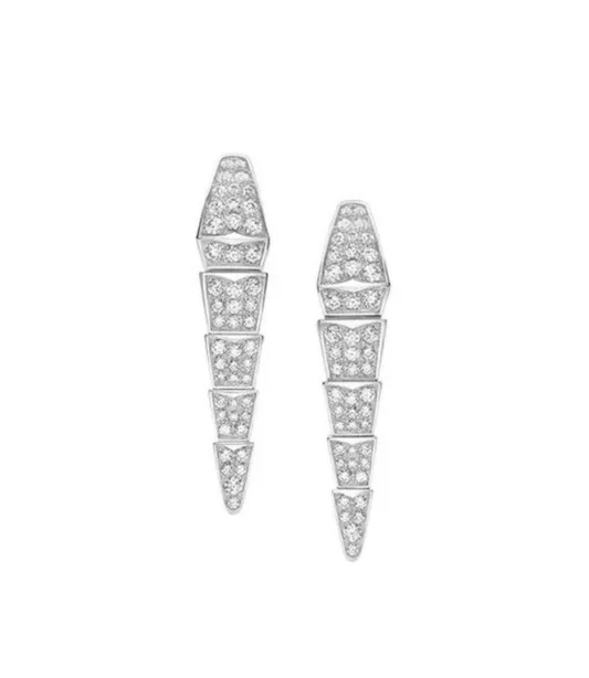 Elegant Iva drop diamanté earrings