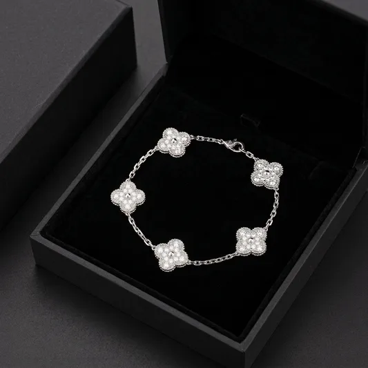 Full Diamante Silver Lindsay Bracelet