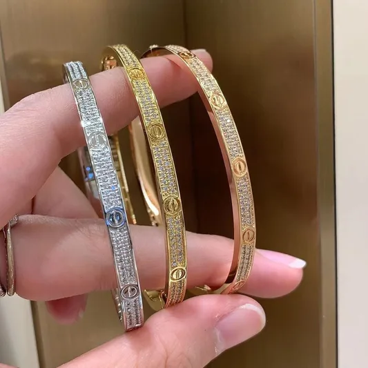Allana C full diamanté Bracelet (fine) (all colours)