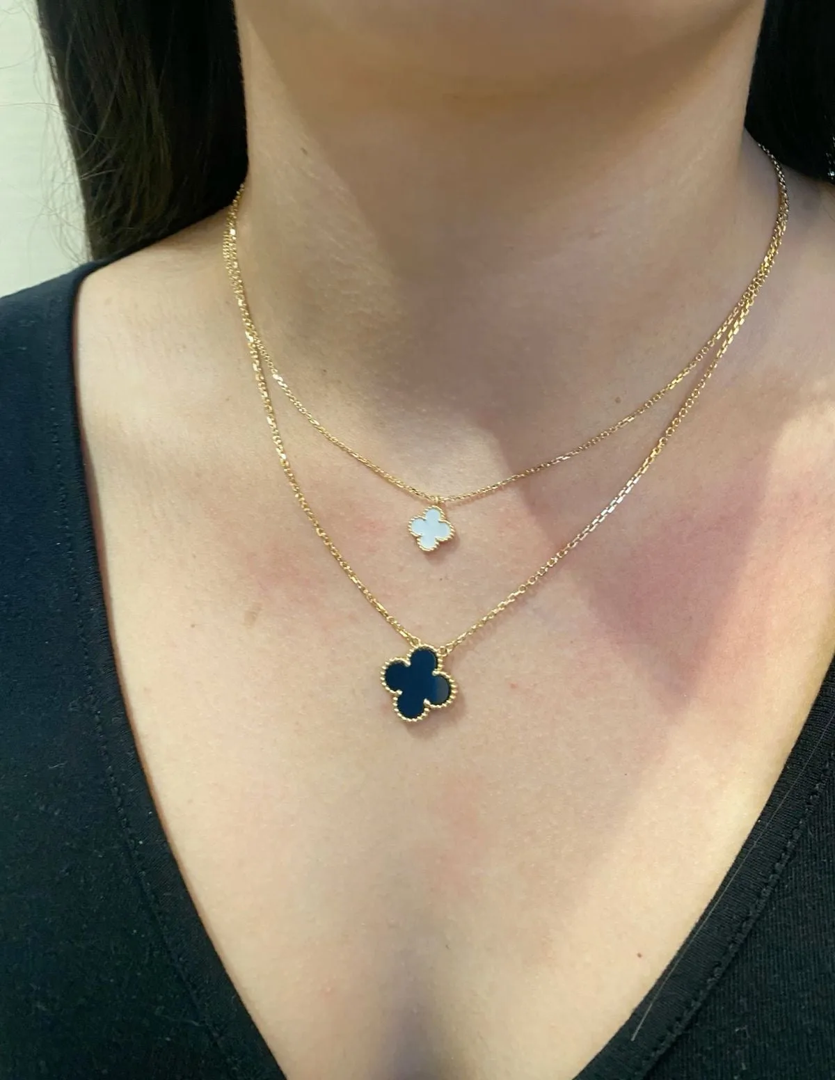 Pearl White Pendant Necklace (small & large)