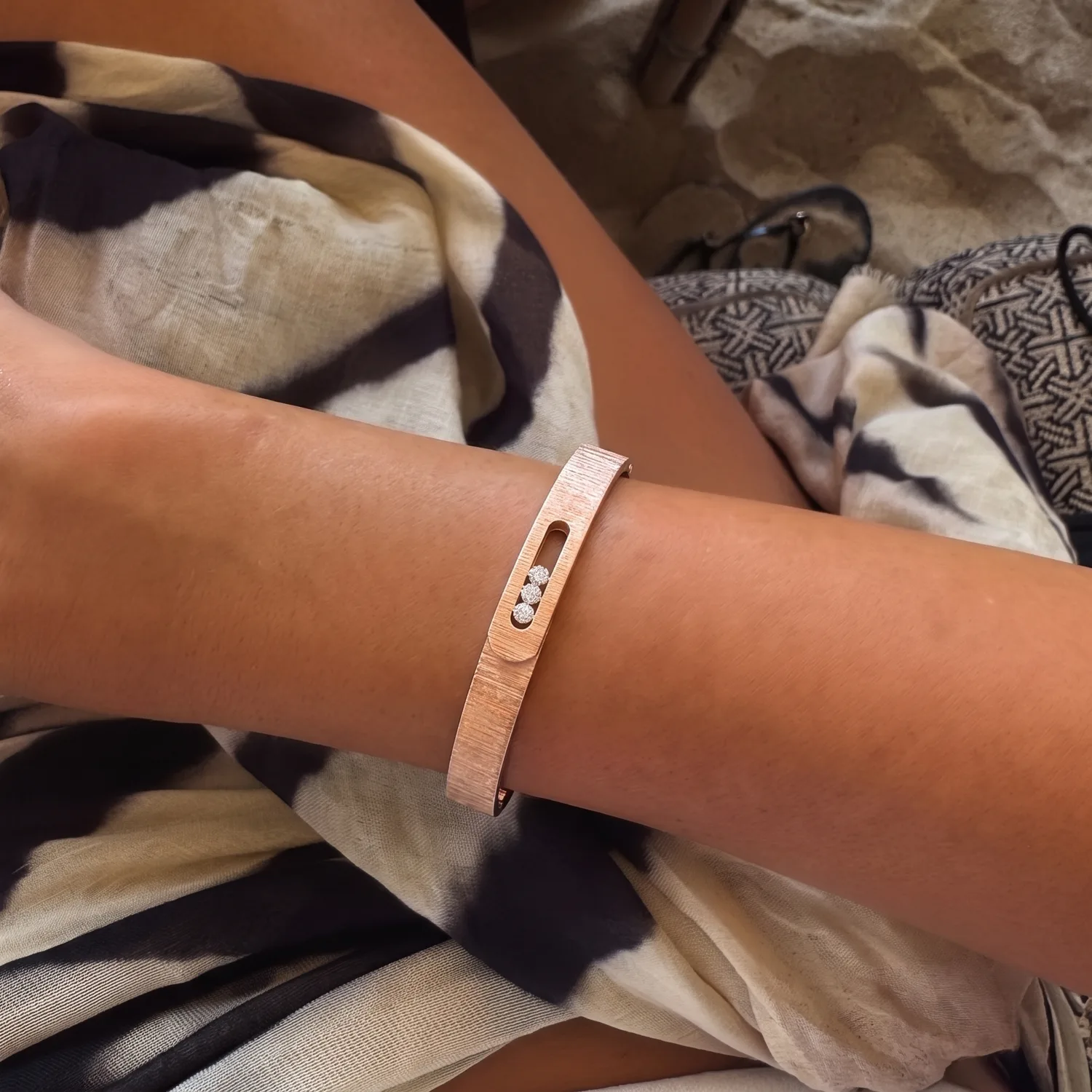 Mollyanne Bliss Bangle in (gold, white gold & rose gold)