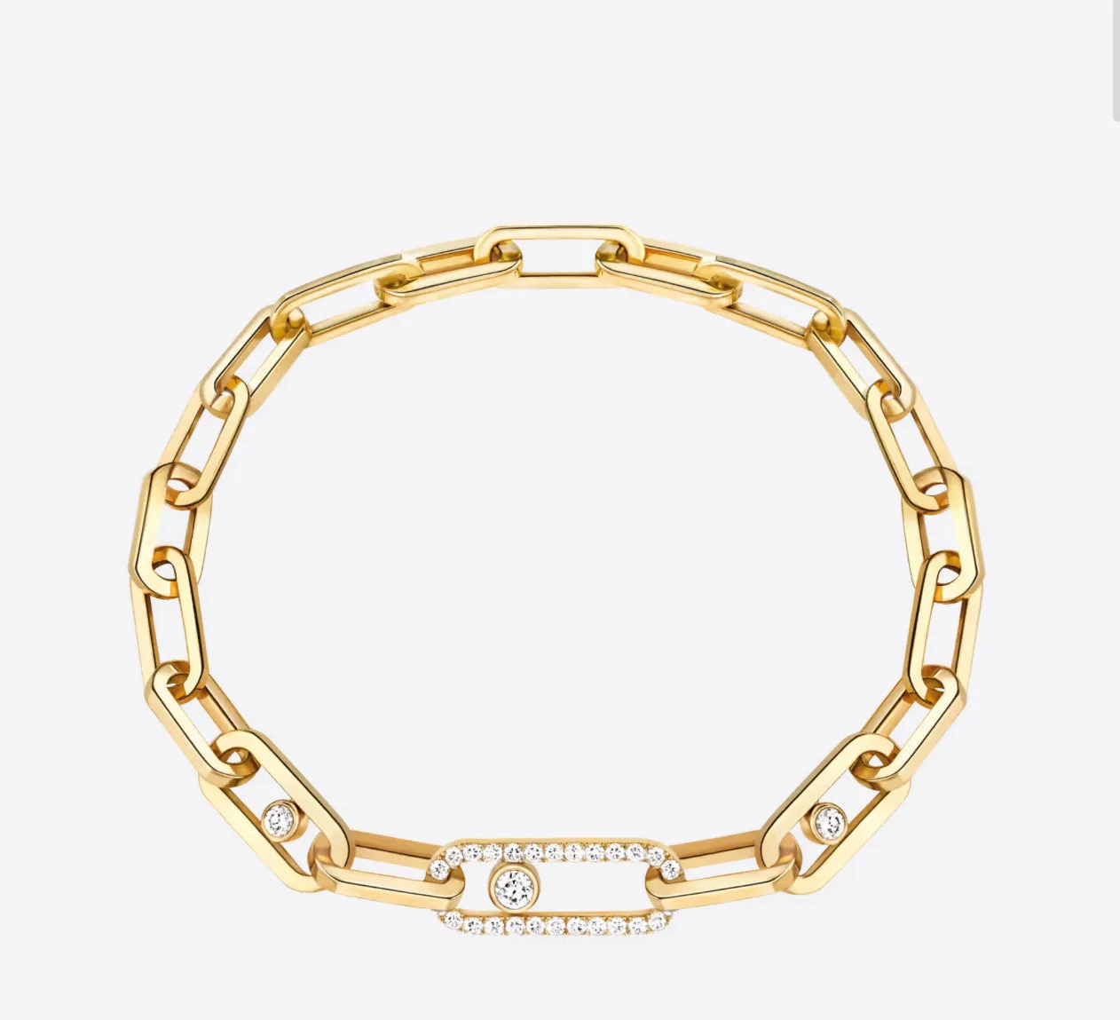 Molly Diamanté Chain Bracelet (in gold & silver)