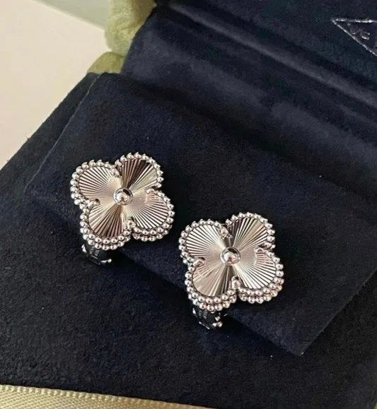 Silver Vintage VC Earrings