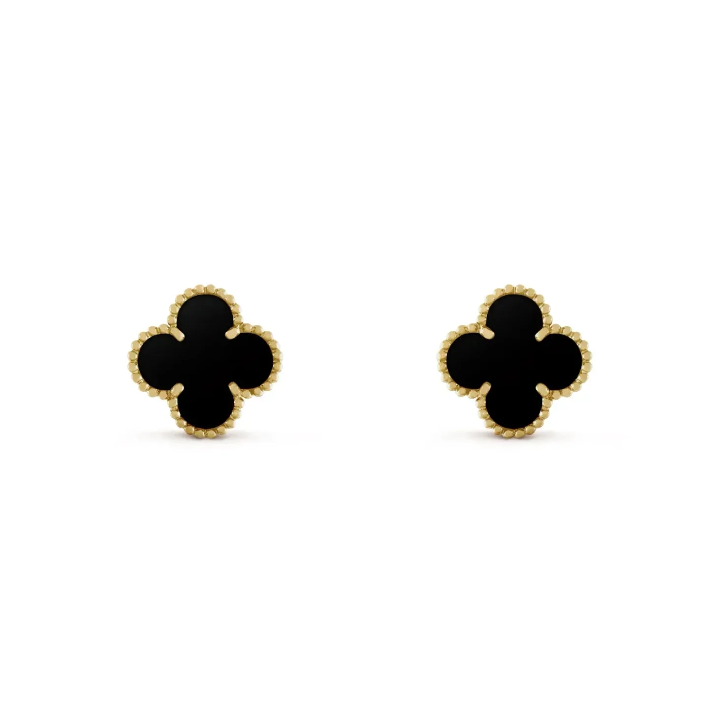 Black VC Earrings (gold)