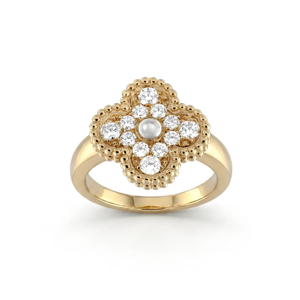 Gold Diamanté Ring