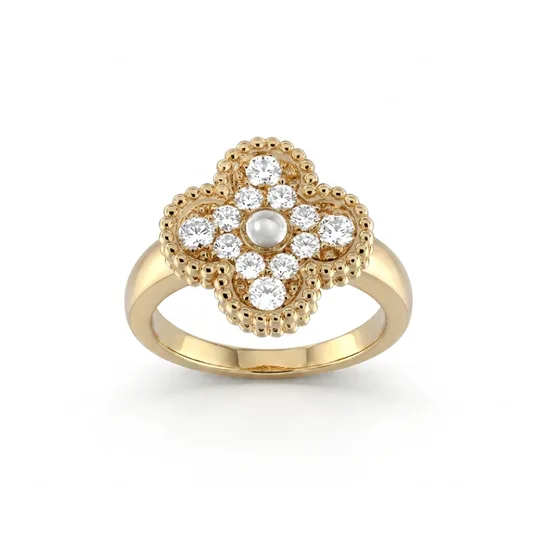 Gold Diamanté Ring