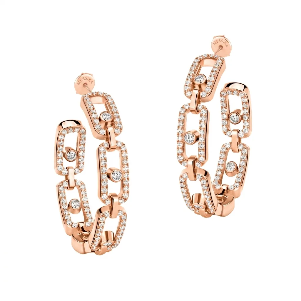 Mollyanne Diamanté Hoop Earrings