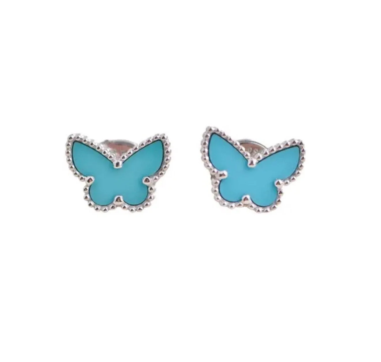 Baby Blue Butterfly VC Earrings