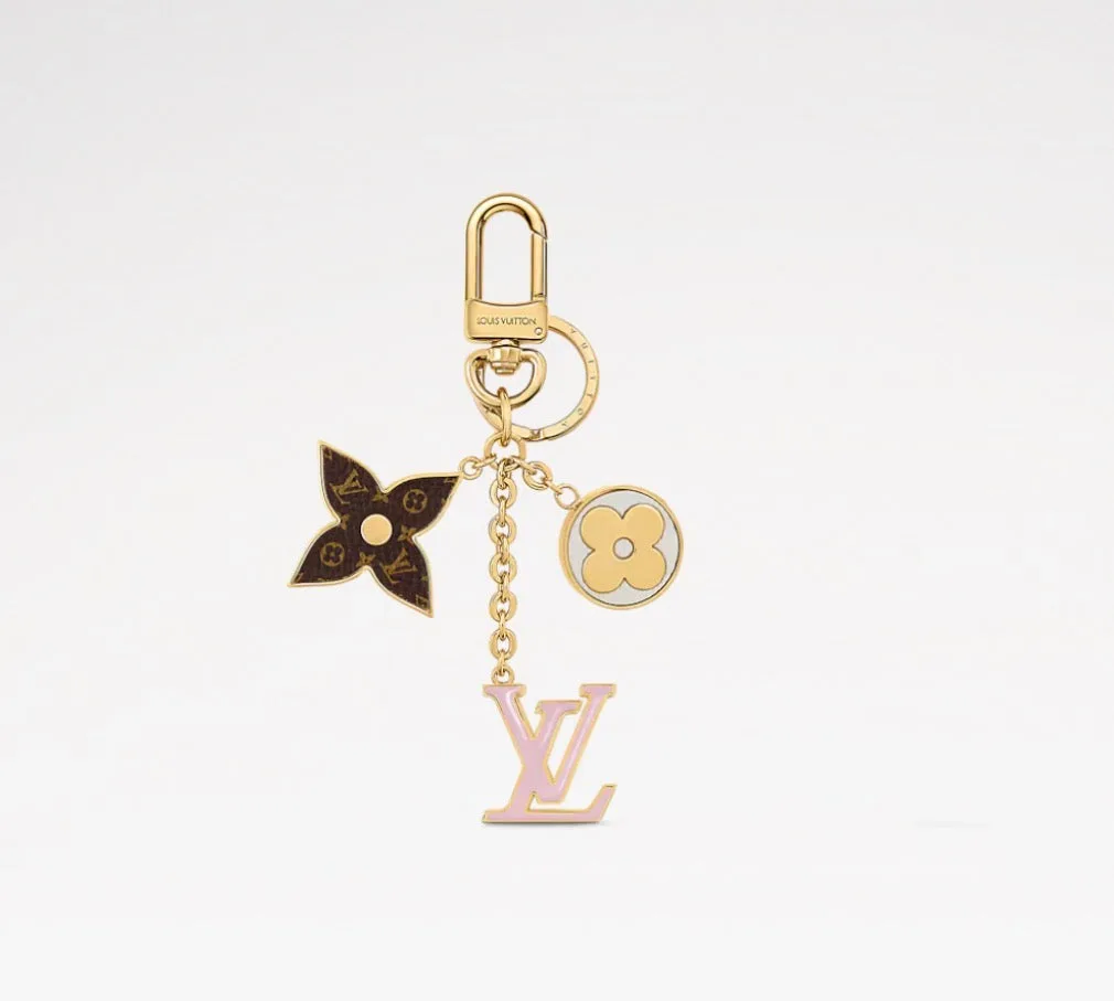Almira Pink Floral Key Chain