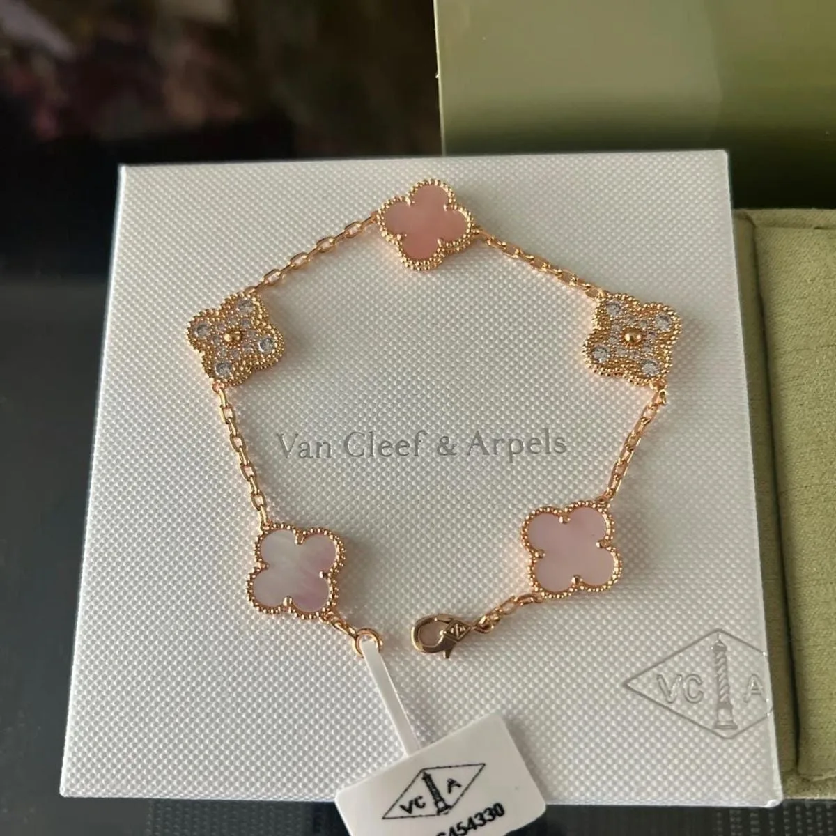 Pink Lindsay Bracelet (diamanté & plain)