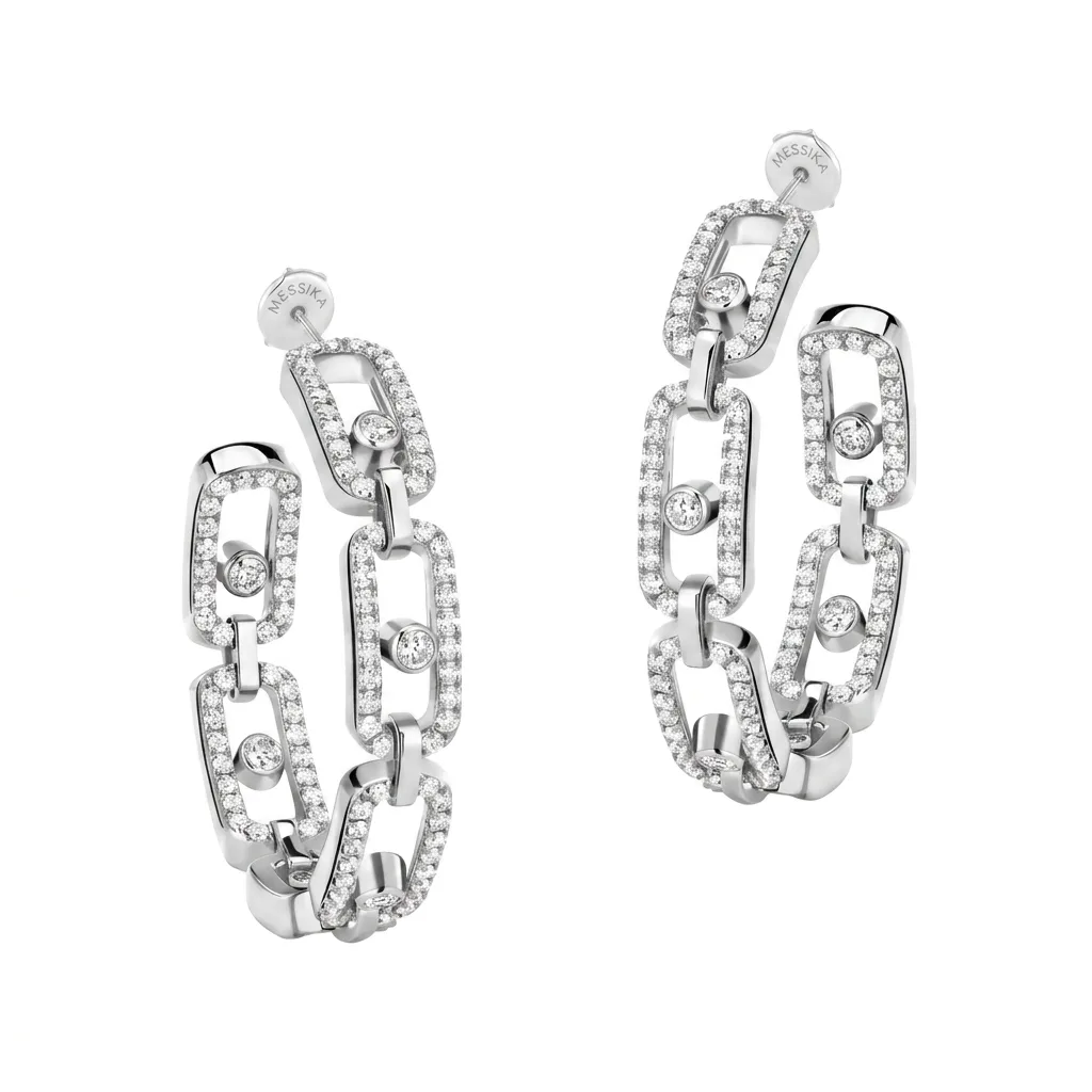 Mollyanne Diamanté Hoop Earrings