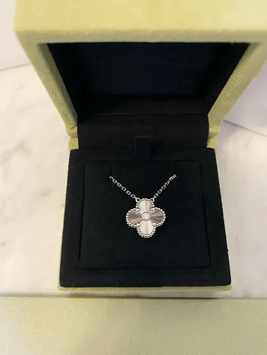 Silver Vintage VC Necklace