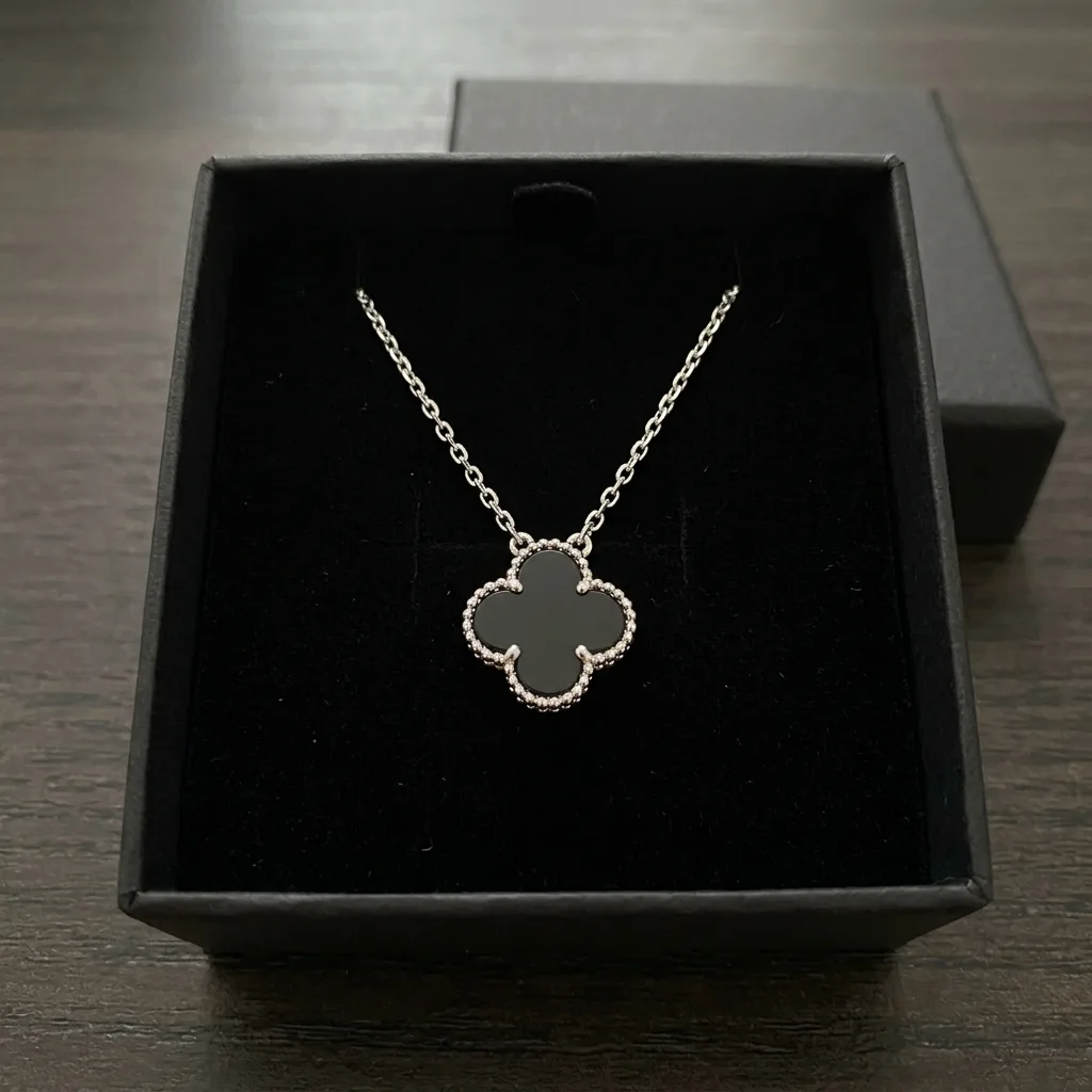Black VC Necklace (in gold & silver)