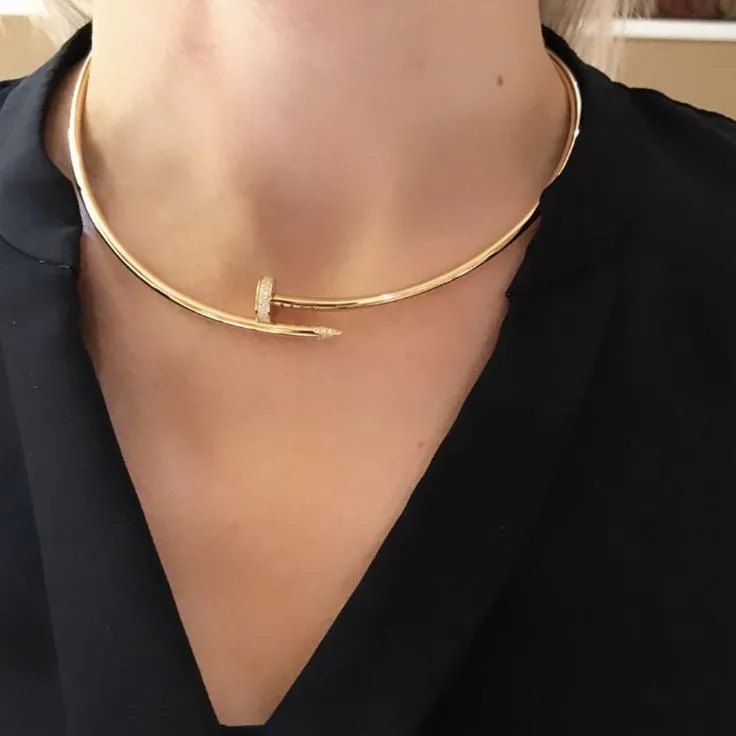 Nail Necklace (In gold & silver)