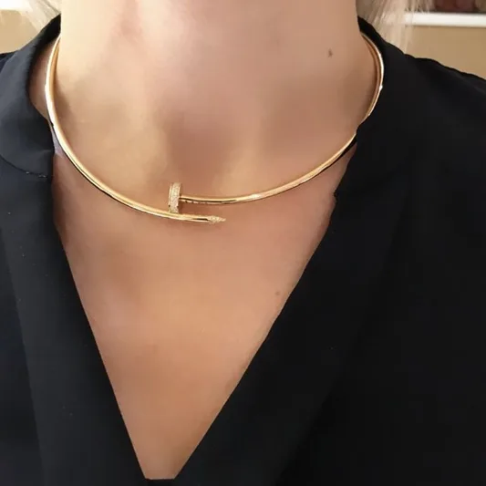 Nail Necklace (In gold & silver)