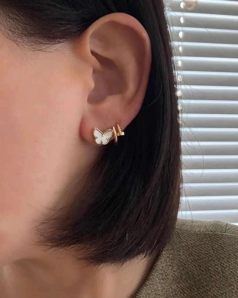 Nail Subtle Earring Hoop