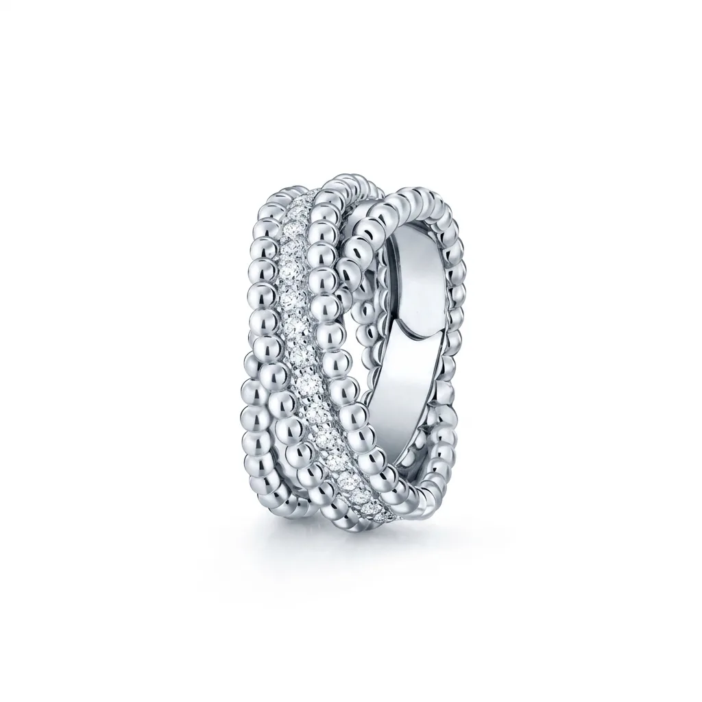 Maya VC Diamanté Sterling Ring (in gold, silver & rose gold)