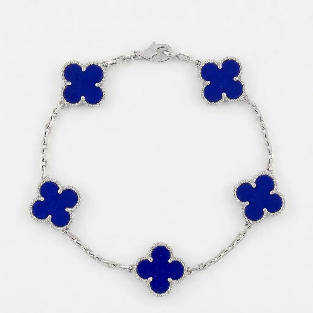 Royal Blue Lindsay Bracelet (silver)