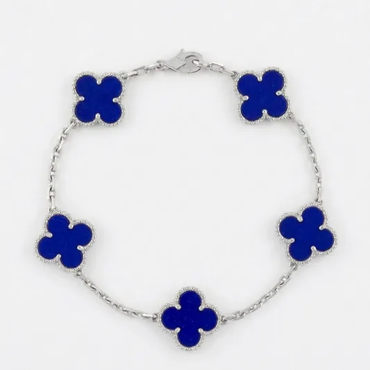 Royal Blue Lindsay Bracelet (silver)
