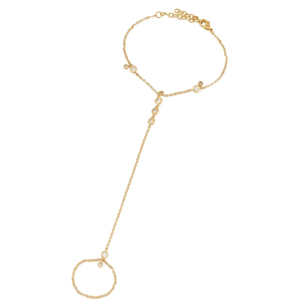 Viola Hand Chain in Gold