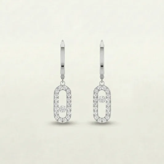 Elara Diamante Hoop Earrings (in gold & silver)