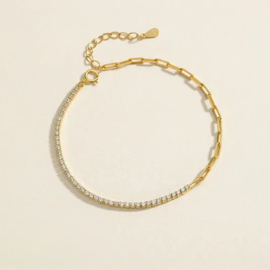 Tennis Diamond Link Bracelet