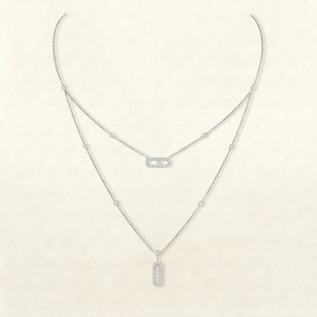 Mollyanne Diamanté Necklace (in gold & silver)