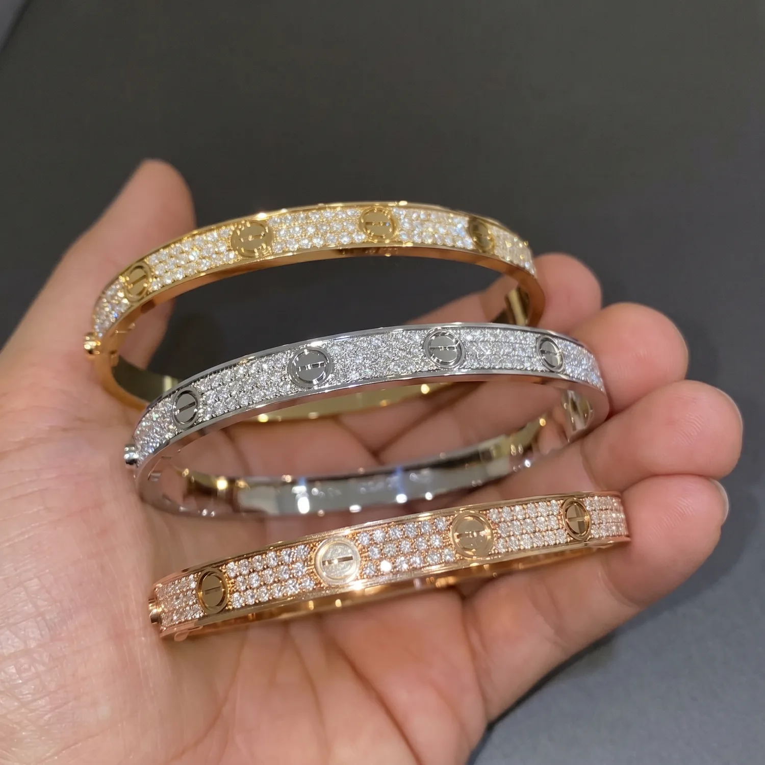 Full diamanté rhinestone bracelet (all colours)