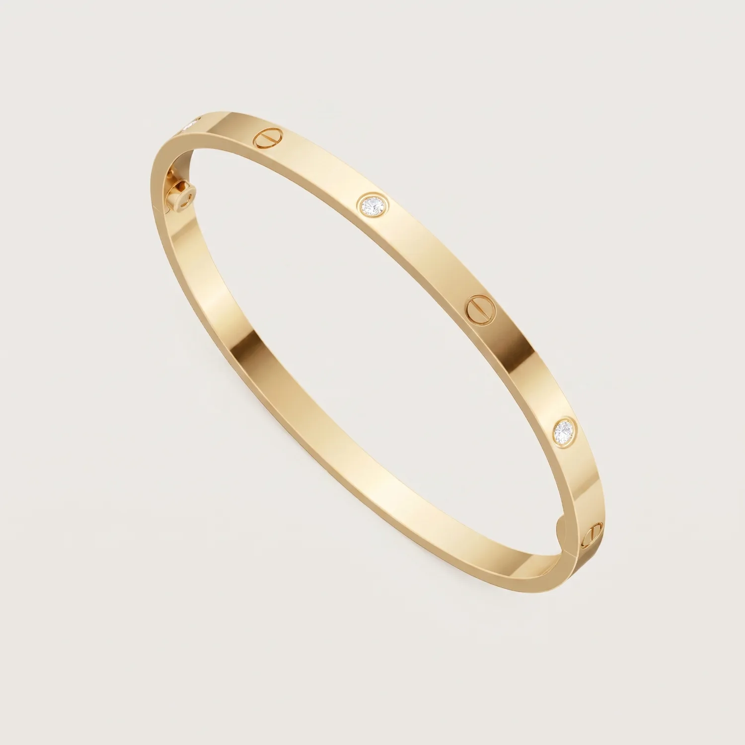 Allana C Half diamanté bracelet (fine) (all colours)