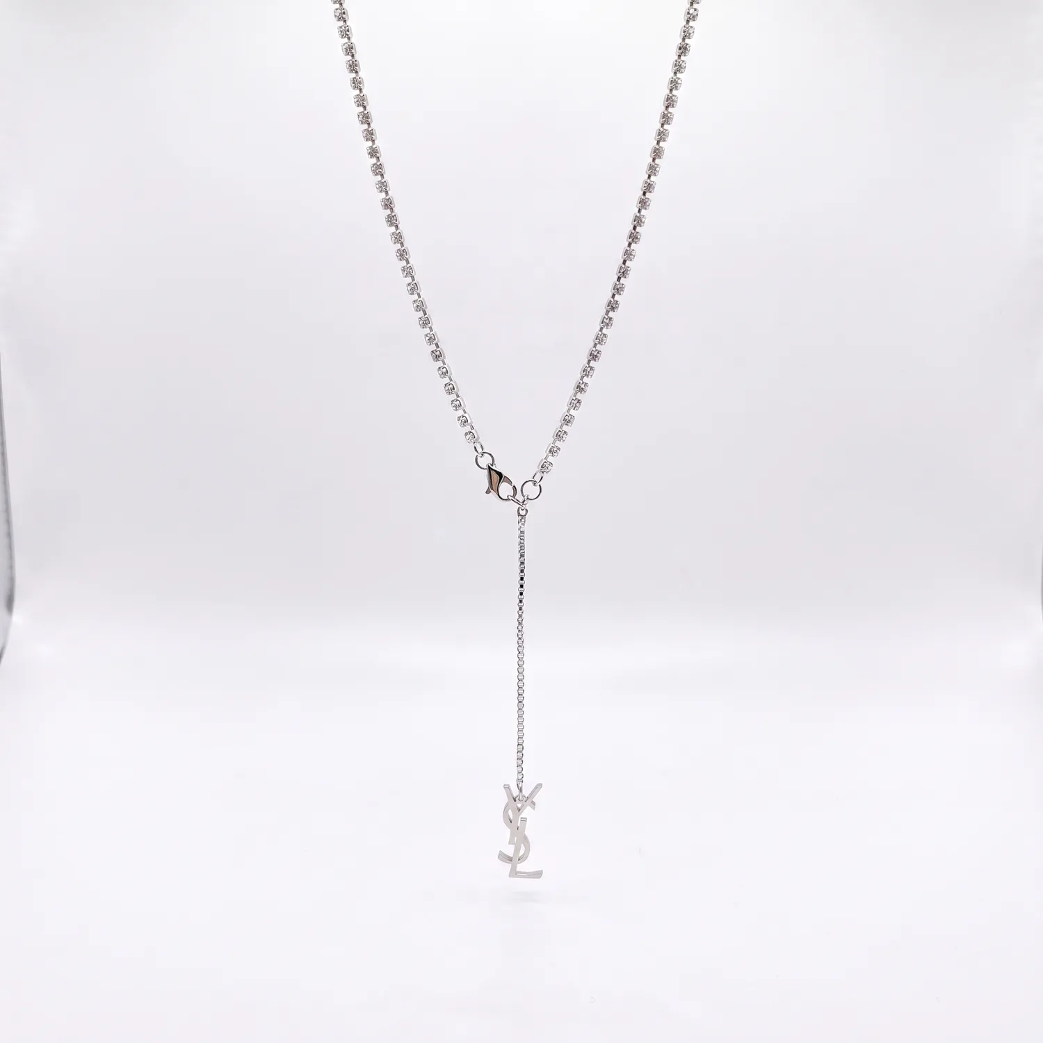 Yves Diamante Drop Down Necklace