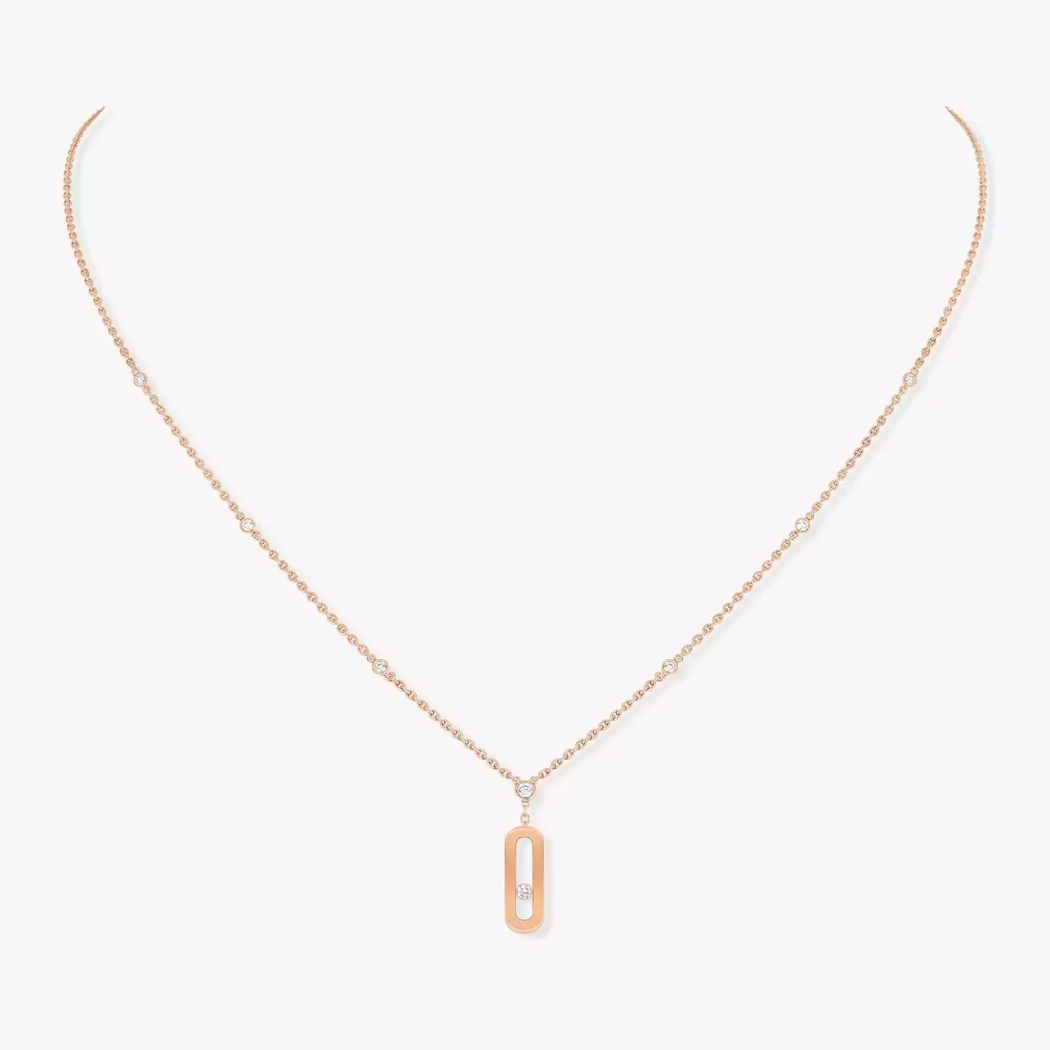 Mollyanne Rose Gold Uno Long Necklace