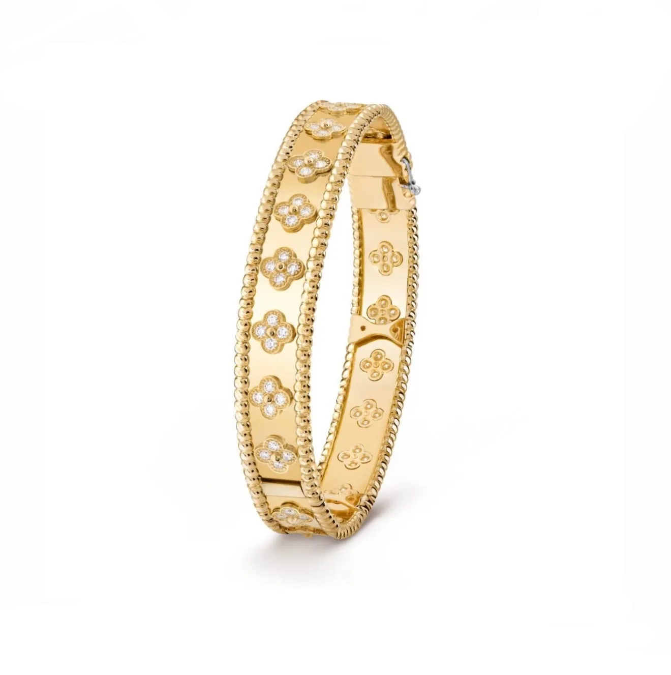 Lindsay Floral Bangle in gold