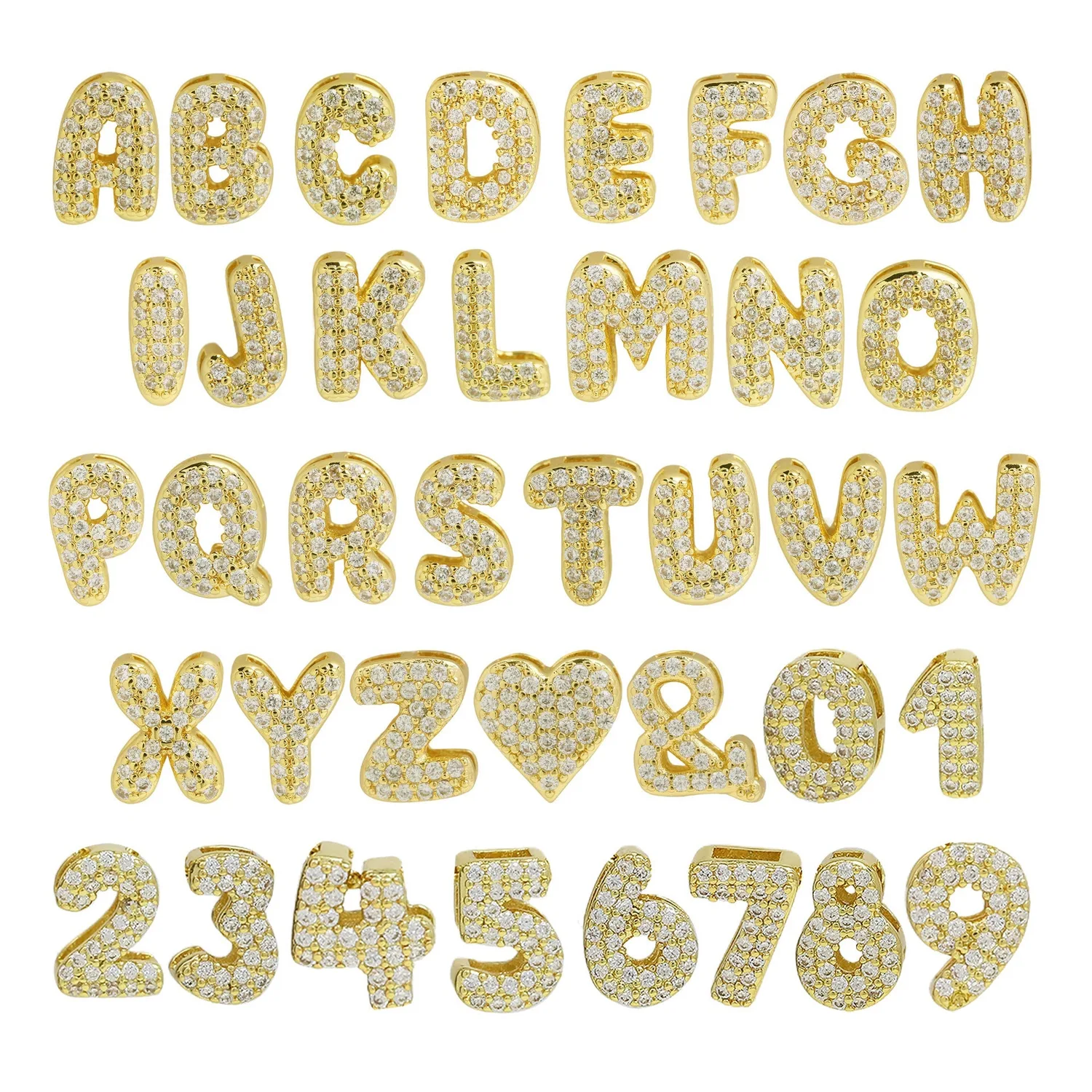 Icy Bubble Name Necklace (in gold & silver)