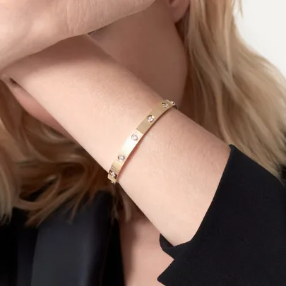 Lilla Full Diamanté Bracelet (in gold & silver & rose gold)