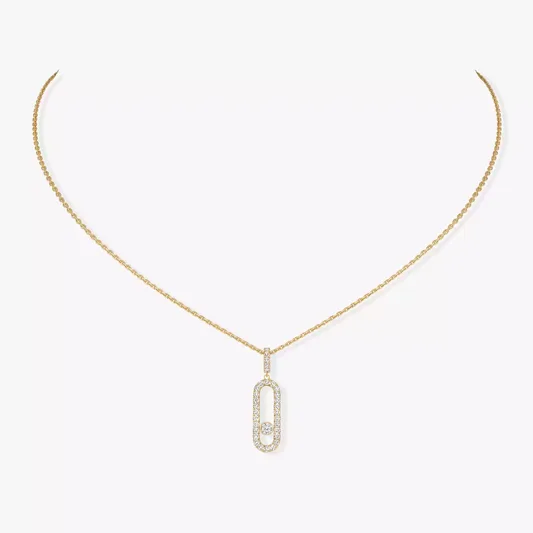 Mollyanne Uno Long Necklace (in gold & silver)