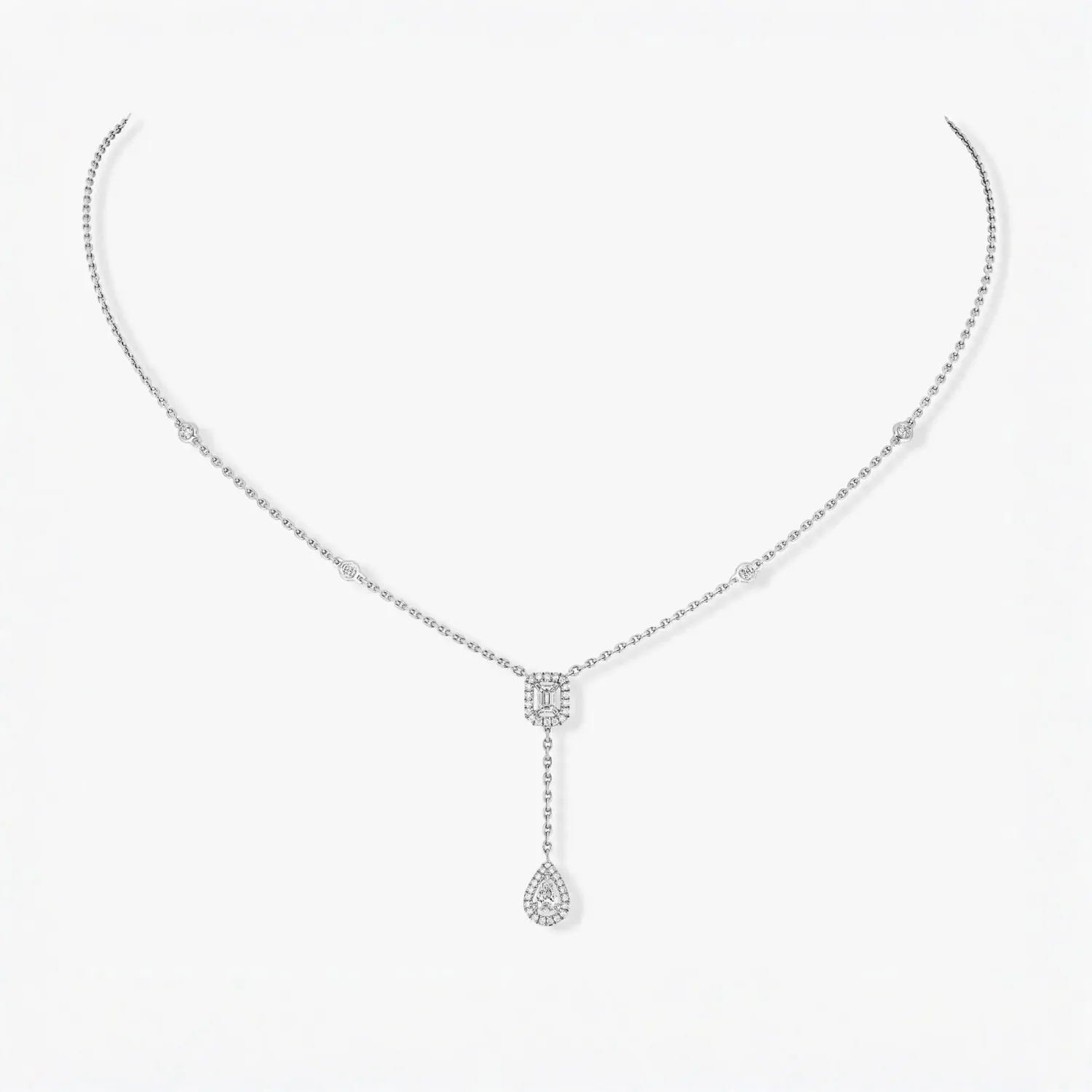Mollyanne Twin Silver Necklace