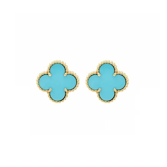 Ocean Blue VC Earrings (in gold & silver)