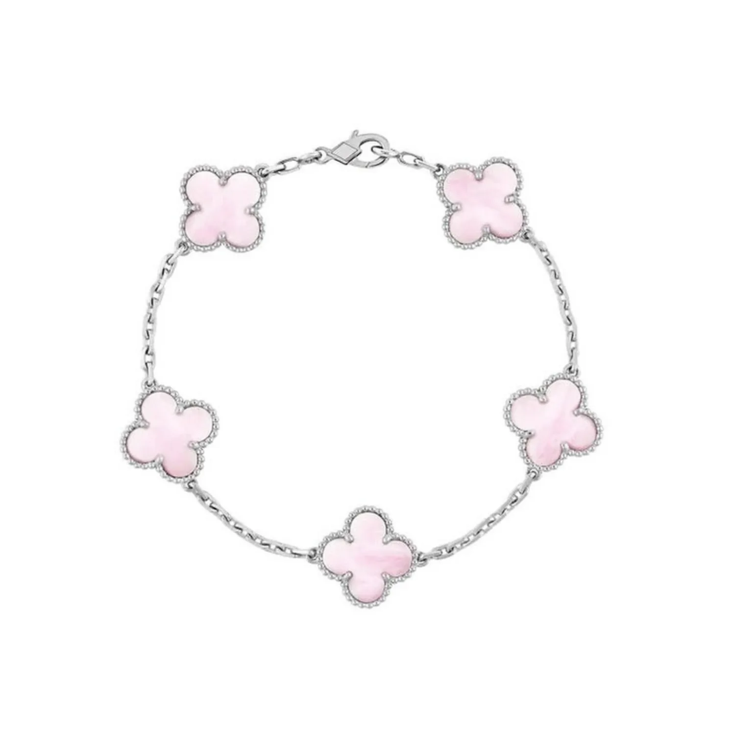 Silver Pink Lindsay Bracelet