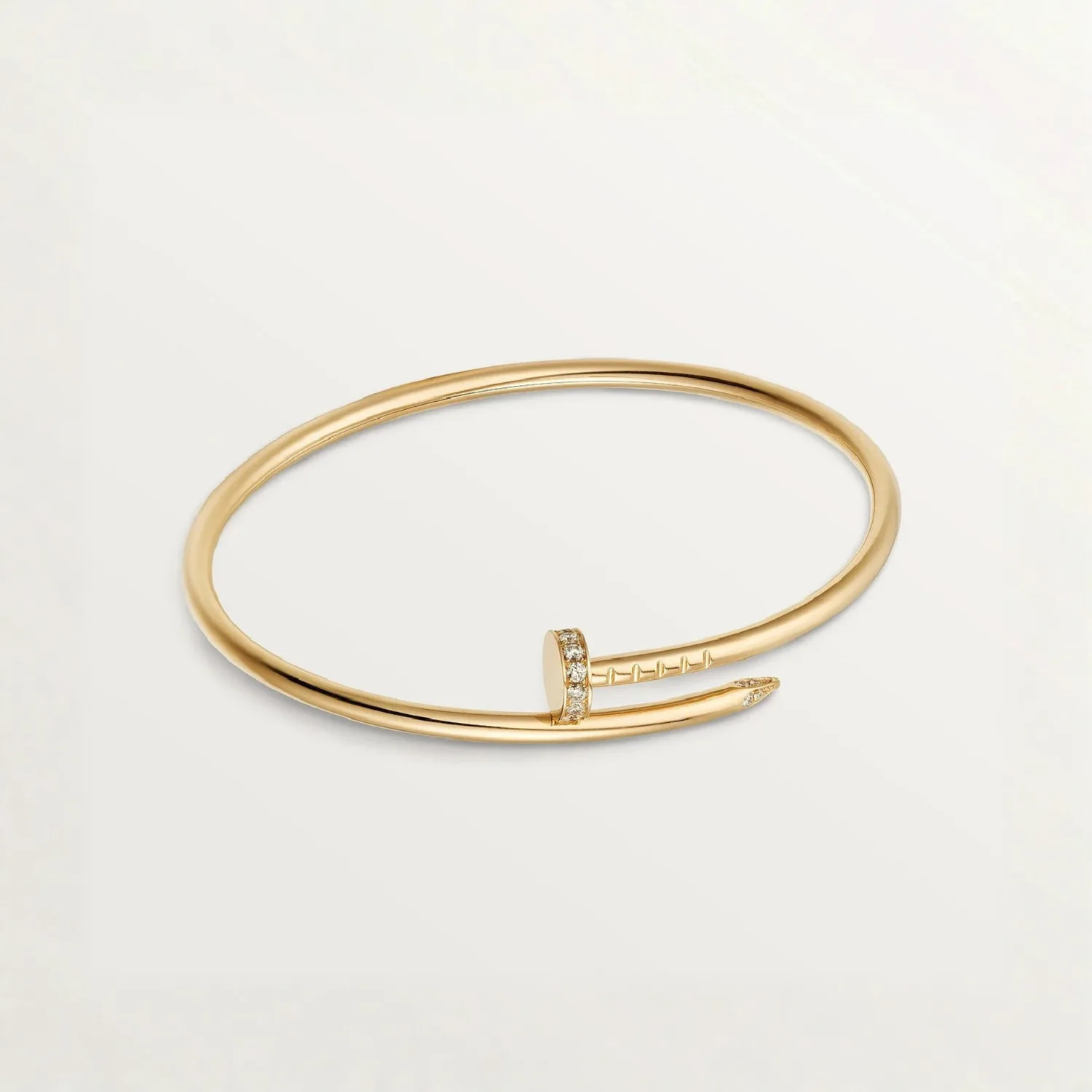 Rhinestone Nail Bracelet (fine) (in silver & gold)