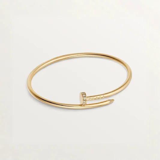 Rhinestone Nail Bracelet (fine) (in silver & gold)