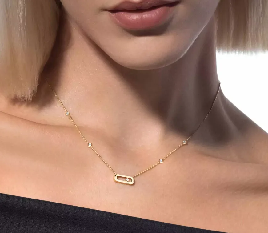 Mollyanne Gold Uno Necklace